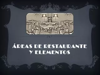 reas de restaurante y elementos