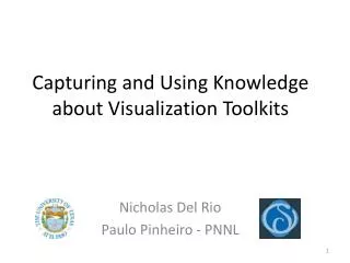 Capturing and Using Knowledge about Visualization Toolkits