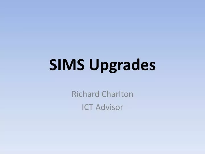 sims upgrades
