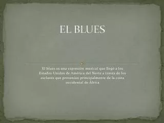 el blues
