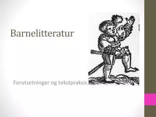 barnelitteratur