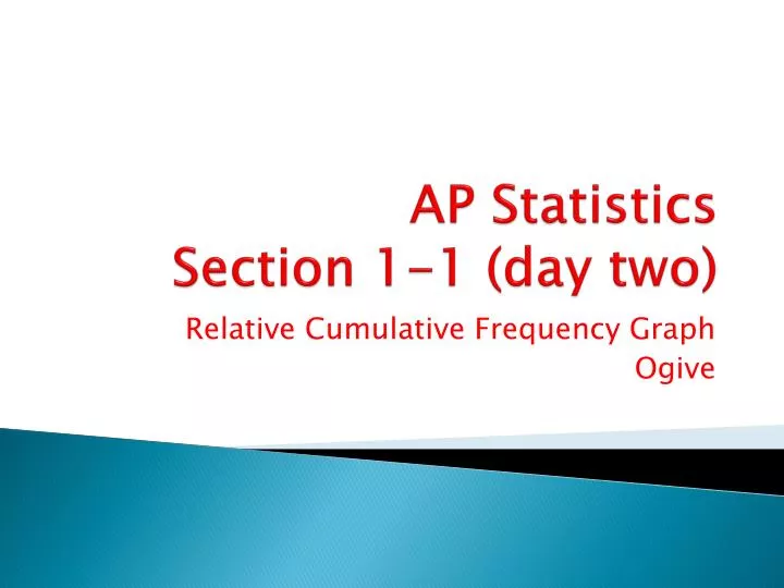 ap statistics section 1 1 day two