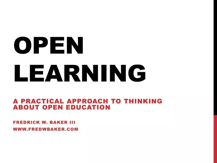 open learning