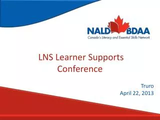 LNS Learner Supports Conference