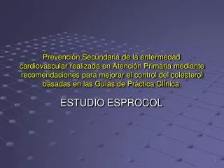estudio esprocol