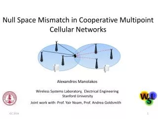 Null Space Mismatch in Cooperative Multipoint Cellular Networks
