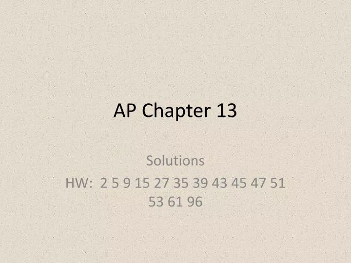 ap chapter 13