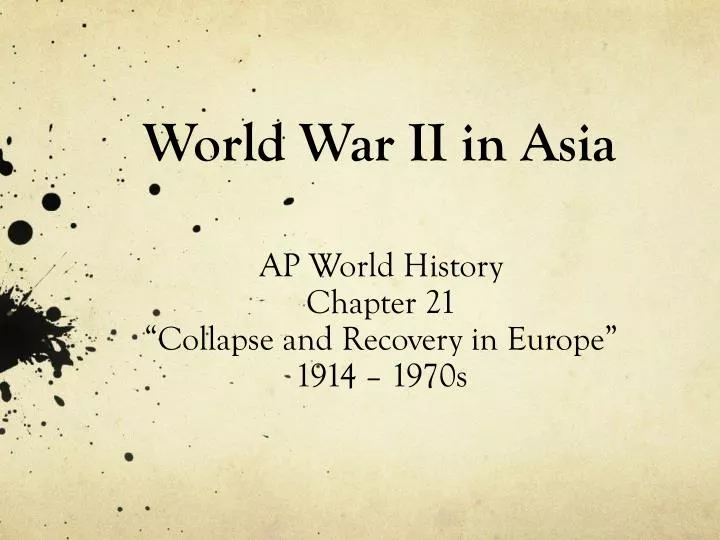 world war ii in asia