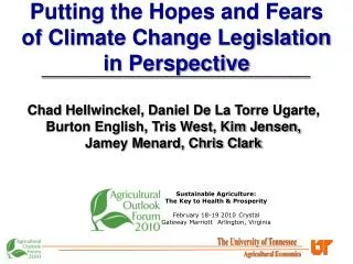 Putting the Hopes and Fears of Climate Change Legislation in Perspective