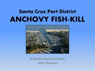 Santa Cruz Port District ANCHOVY FISH-KILL