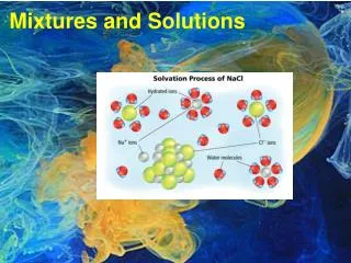 Mixtures and Solutions