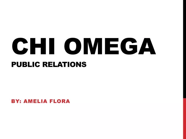 chi omega public relations