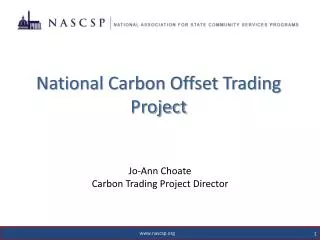 National Carbon Offset Tradin g Project