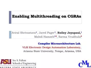 Enabling Multithreading on CGRAs