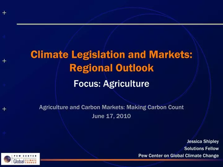 climate legislation and markets regional outlook