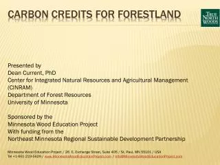 Carbon Credits for Forestland
