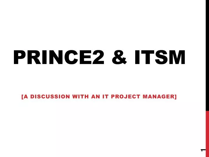 prince2 itsm