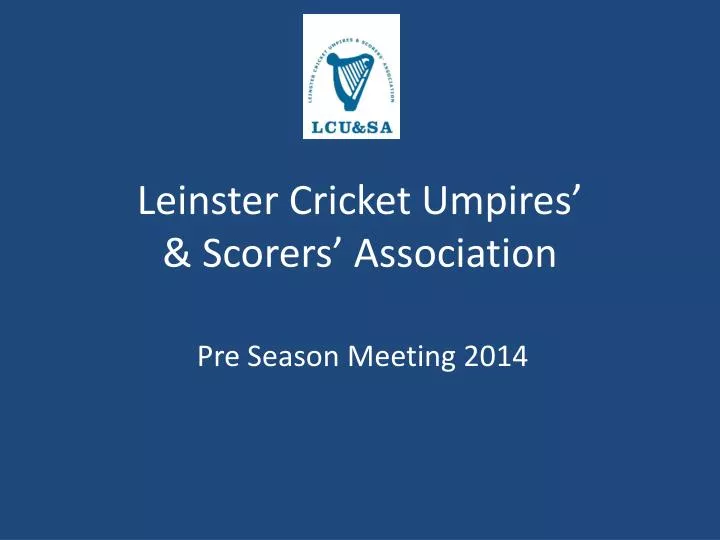 leinster cricket umpires scorers association