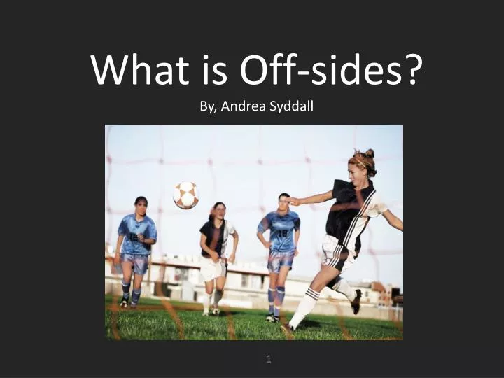 what is off sides by andrea syddall