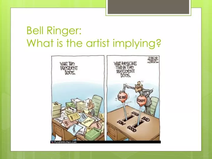 bell ringer what is the artist implying