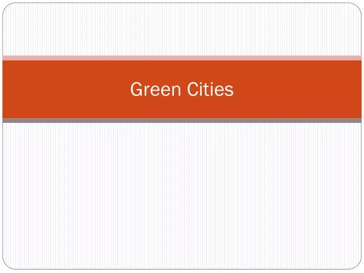 green cities