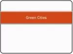 Green Cities - slide 1
