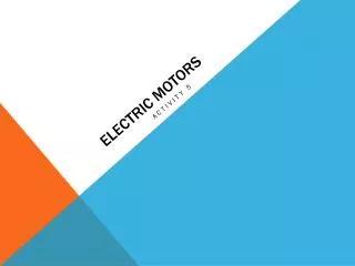 Electric motors