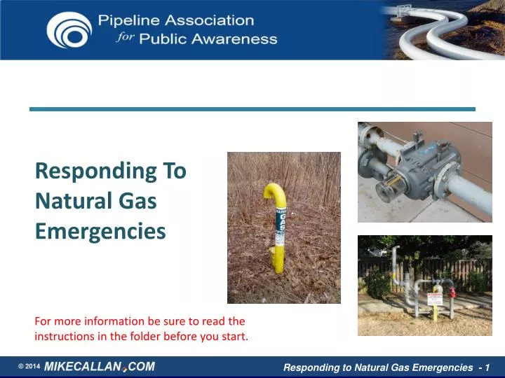 responding to natural gas emergencies