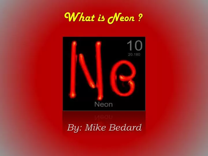 what is neon