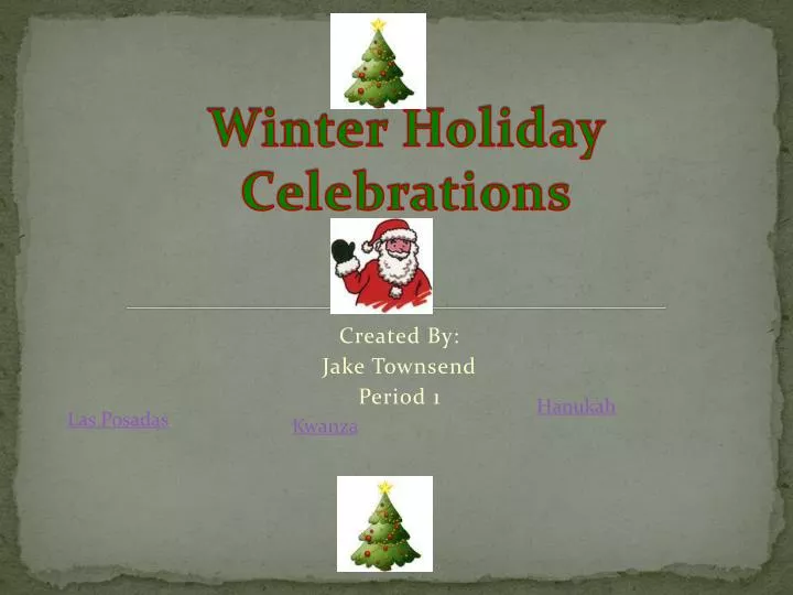 winter holiday celebrations