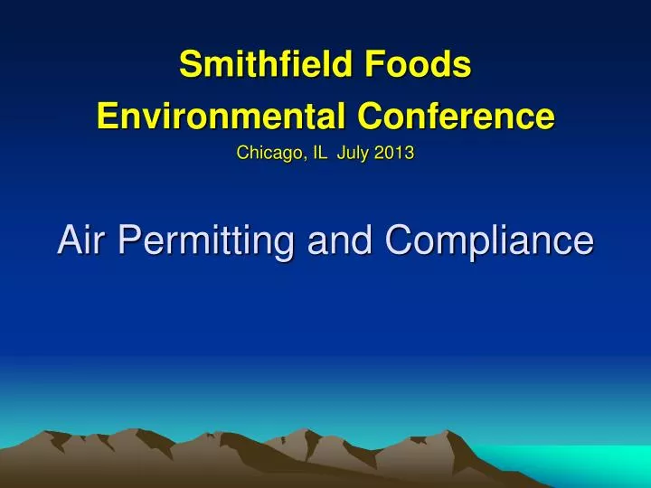 air permitting and compliance