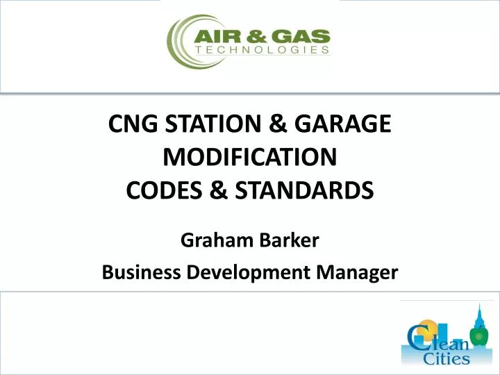 cng station garage modification codes standards