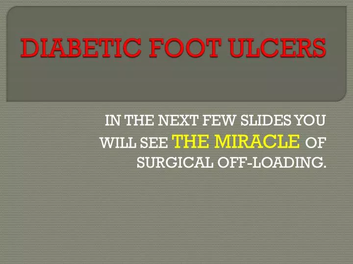 diabetic foot ulcers