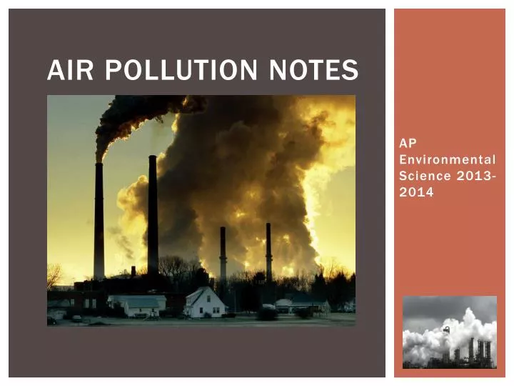 air pollution notes