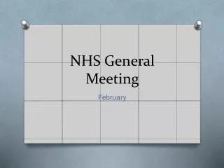 NHS General Meeting