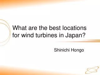 What are the best locations for wind turbines in Japan?
