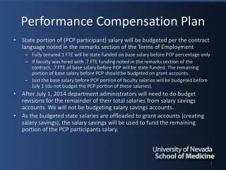Performance Compensation Plan