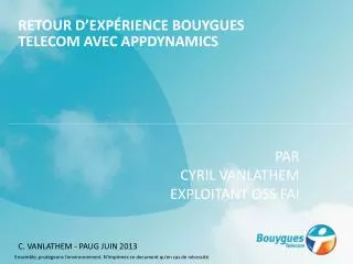 retour d exp rience bouygues telecom avec appdynamics