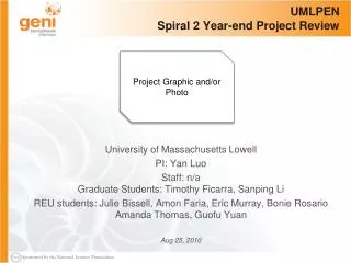 UMLPEN Spiral 2 Year-end Project Review
