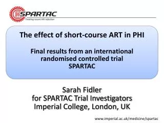 The effect of short-course ART in PHI