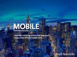 Leverage existing residential gateways to securely offload mobile data