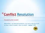 Conflict Resolution