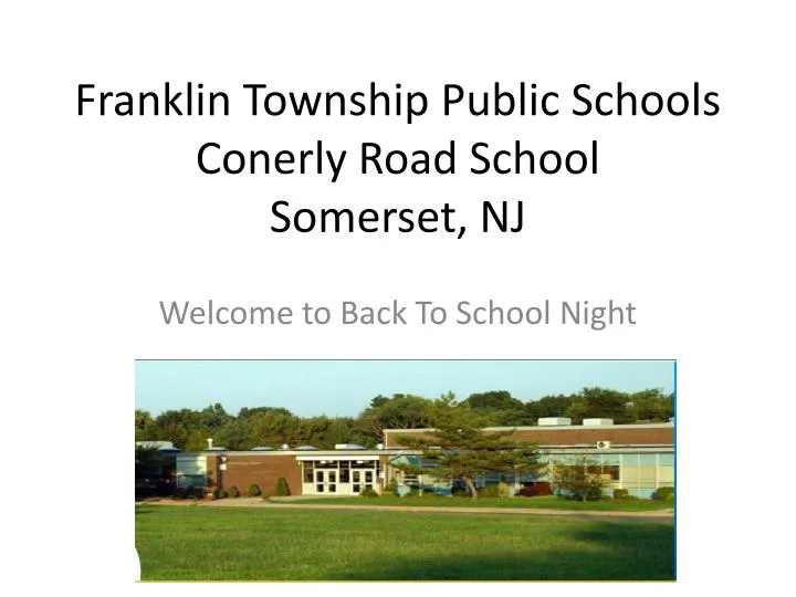 franklin township public schools conerly road school somerset nj