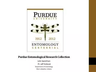 Purdue Entomological Research Collection