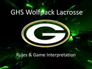 GHS Wolfpack Lacrosse