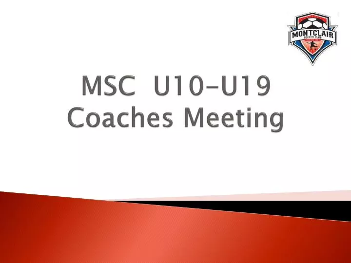 msc u10 u19 coaches meeting