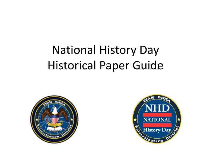 national history day historical paper guide