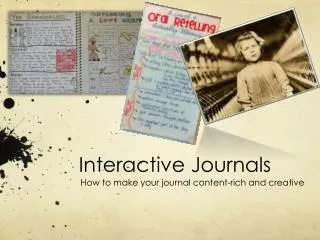 Interactive Journals
