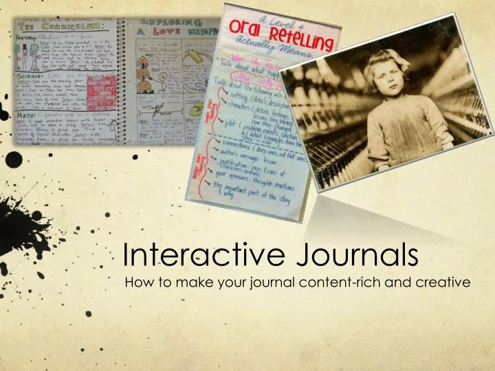 interactive journals