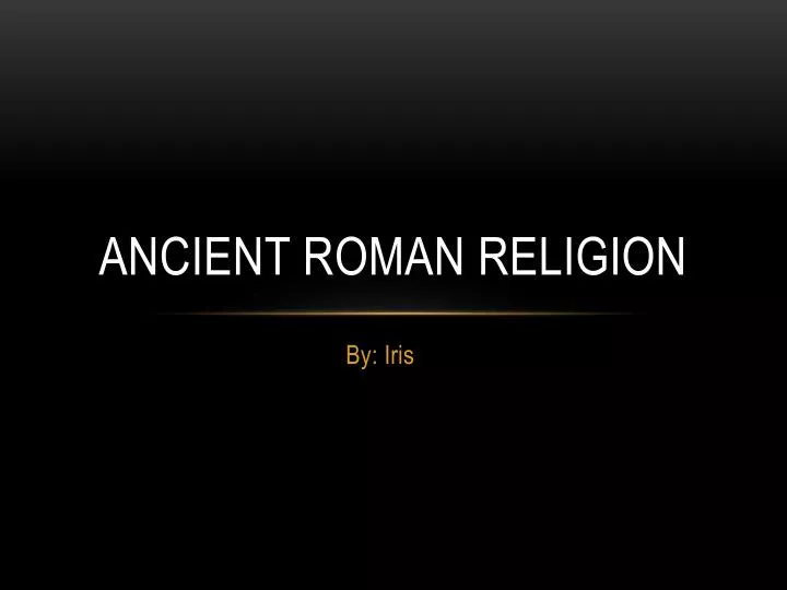 ancient roman religion